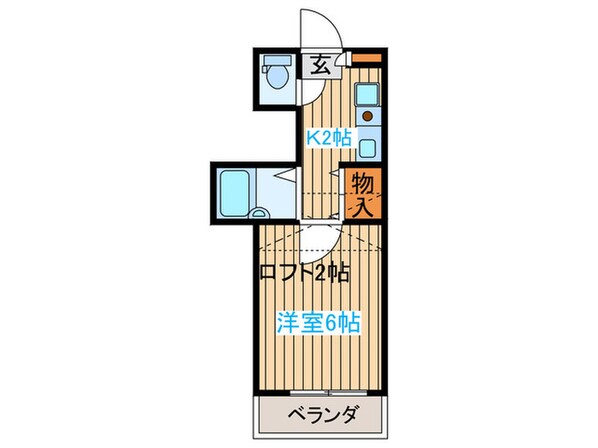 サンアローズ新田西の物件間取画像